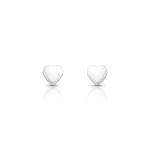 BRINCO DE PRATA LISO CORAÇÃO 5 MM 21542