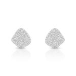 BRINCO DE PRATA PAVE ESTILIZADO COM 130 ZIRCONES CRAVEJADOS 20714