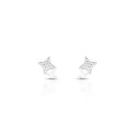 BRINCO DE PRATA PAVE ESTRELA  COM 22 ZIRCONES CRAVEJADOS 20675