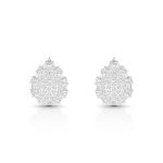 BRINCO DE PRATA PAVE GOTA COM 86 ZIRCONES CRAVEJADOS + NANO STONES 20740
