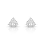 BRINCO DE PRATA PAVE LEQUE COM 74 ZIRCONES CRAVEJADOS 21579