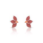 BRINCO ESMALTADO FENDI FLOR COM 2 ZIRCONES