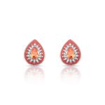BRINCO ESMALTADO FENDI GOTA COM 34 ZIRCONES