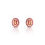 BRINCO ESMALTADO FENDI OVAL COM 2 ZIRCONES