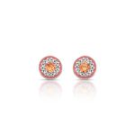 BRINCO ESMALTADO FENDI REDONDO COM 30 ZIRCONES