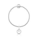 CHARM DE PRATA SIGNO PENDURADO CAPRICÓNIO COM 24 ZIRCONES CRAVEJADOS COM FURO 5.4MM DE DIÂMETRO 21658