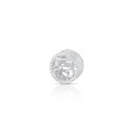 CHARM DE PRATA SIGNO REDONDO ÁRIES COM 56 ZIRCONES CRAVEJADOS COM FURO 4.0MM DE DIÂMETRO 21669