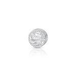 CHARM DE PRATA SIGNO REDONDO CÂNCER COM 56 ZIRCONES CRAVEJADOS COM FURO 4.0MM DE DIÂMETRO 21671