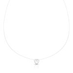 COLAR DE NYLON PONTO DE LUZ CORAÇÃO COM ZIRCONE PRINCIPAL 3 MM 22180