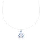 COLAR DE NYLON PONTO DE LUZ NOSSA SENHORA COM 57 ZIRCONES 18920