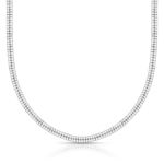 COLAR DE PRATA DELUXE 424 ZIRCONES BRANCAS