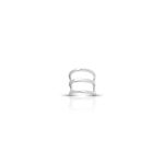 PIERCING DE PRATA LISO 6,5 X 7 MM VENDA POR UNIDADE NÃO POR PAR 20915