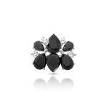 PINGENTE DE PRATA CRISTAL GOTAS 10 PEDRAS