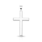 PINGENTE DE PRATA MASCULINO CRUZ 20 X 19 MM LISO 21693