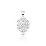 PINGENTE DE PRATA PAVE GOTA COM 61 ZIRCONES CRAVEJADOS 20741