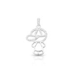 PINGENTE DE PRATA PAVE MENINO COM 29 ZIRCONES CRAVEJADOS 20787