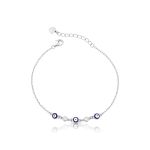 PULSEIRA DE PRATA OLHO GREGO 18304
