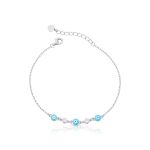 PULSEIRA DE PRATA OLHO GREGO 18304