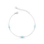 PULSEIRA DE PRATA OLHO GREGO 18495