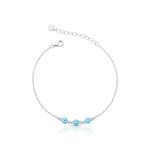 PULSEIRA DE PRATA OLHO GREGO 18511