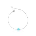 PULSEIRA DE PRATA OLHO GREGO 18544