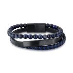 PULSEIRA MASC OLHO DE TIGRE AZUL ACO 21803