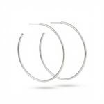 ARGOLA DE PRATA LISA REDONDA TORCIDA  F 250 40 MM
