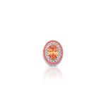 PINGENTE ESMALTADO FENDI OVAL COM 33 ZIRCONES