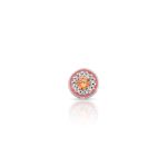 PINGENTE ESMALTADO FENDI REDONDO COM 15 ZIRCONES