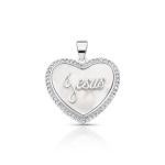 PINGENTE PEROLA JESUS 35 ZIRCONES