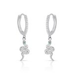 ARGOLA DE PRATA COBRA COM 56 ZIRCONES CRAVEJADOS 20771