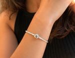 Pulseira Estilo em Prata 925 com Fecho Redondo — Modelo 2180