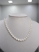 CHOCKER DE PRATA PAVE REDONDO 37 + 5 CM 500952