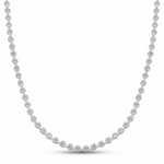 CHOCKER DE PRATA PAVE REDONDO 37 + 5 CM 500952