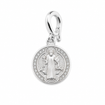 PINGENTE DE PRATA CLICK RELIGIOSO SÃO BENTO 501513
