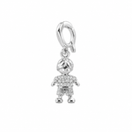 PINGENTE DE PRATA PAVE MENINO 501508