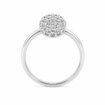 ANEL DE PRATA PAVE REDONDOD 501079