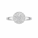ANEL DE PRATA PAVE REDONDOD 501079