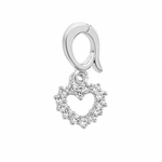 PINGENTE DE PRATA CLICK PAVE CORACAO 501505