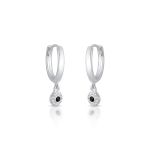 ARGOLA DE PRATA REDONDO COM 20 ZIRCONES CRAVEJADOS 18915