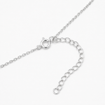 COLAR DE PRATA 925 COM 7 ZIRCÔNIAS GOTAS CRAVEJADAS