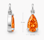 COLAR DE PRATA 925 COM 7 ZIRCÔNIAS GOTAS CRAVEJADAS