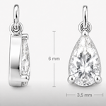 COLAR DE PRATA 925 COM 7 ZIRCÔNIAS GOTAS CRAVEJADAS