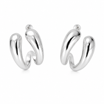 ARGOLA DE PRATA LISA DUPLO FIO 13 MM 500875