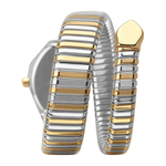 RELÓGIO SERPENTES EURO FEMININO | AÇO BICOLOR CAIXA 24 MM