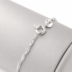 PULSEIRA DE PRATA SINGAPURA 1MM 18 CM