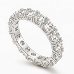 ANEL DE PRATA PAVE CRAVEJADO COM ZIRCÔNIAS DE 3,5 MM 500980