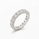 ANEL DE PRATA PAVE CRAVEJADO COM ZIRCÔNIAS DE 3,5 MM 500980