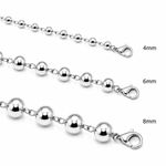 PULSEIRA DE PRATA LISA BOLAS 4 MM 500937