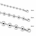 PULSEIRA DE PRATA LISA BOLINHAS